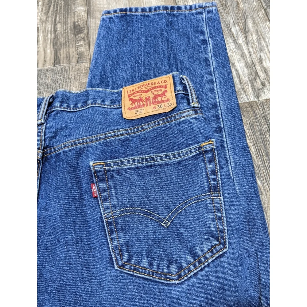 Men's Levi Strauss Straight Leg Denim Jeans